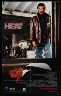 3x745 HEAT 23x37 video poster '86 Burt Reynolds in action, protection is his business!