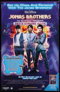 3x754 JONAS BROTHERS: THE 3D CONCERT EXPERIENCE 26x40 video poster '09 cool image of the siblings!
