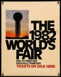 3x212 1982 WORLD'S FAIR 22x28 special '81 Knoxville, Tennessee, cool image of the Sunsphere!