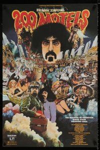 3x216 200 MOTELS matte 22x33 special '71 directed by Frank Zappa, rock 'n' roll, McMacken artwork!
