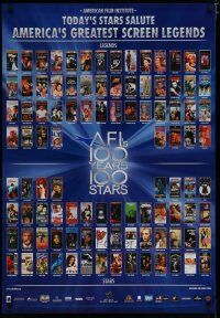 3x699 AFI'S 100 YEARS 100 STARS video poster '99 classic posters w/Gilda, Casablanca & more!