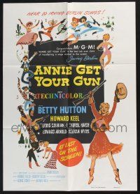 3x228 ANNIE GET YOUR GUN 19x27 special '70s Betty Hutton as the greatest sharpshooter, Howard Keel