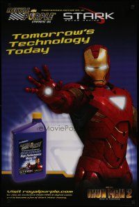3x172 IRON MAN 2 special 24x36 '10 Robert Downey, Jr., Royal Purple oil product tie-in!