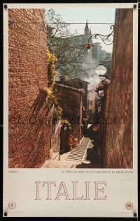 3x047 ITALIE 25x39 Italian travel poster '60s cool image of staircase in Urbino, Italy!