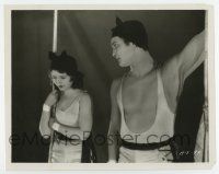 3y042 4 DEVILS 8x10.25 still '28 directed by F.W. Murnau, acrobats Janet Gaynor & Barry Norton!
