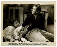 3y044 ABBOTT & COSTELLO MEET FRANKENSTEIN 8.25x10 still '48 Lon Chaney over Lou strapped to table!