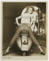 3y065 ANGIE DICKINSON 8x10 still '61 sexiest portrait from behind sitting on scooter from Jessica!