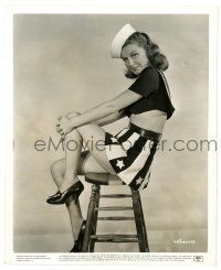 3y073 ANN SHERIDAN 8.25x10 still '40 incredible portrait in sexy skimpy patriotic outfit!