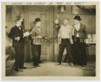 3y084 ANY OLD PORT 8.25x10 still '32 Stan Laurel & meek guy encounter Oliver Hardy & tough guy!