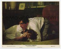 3y021 GODFATHER PART II 8x10 mini LC #3 '74 c/u of Al Pacino on floor shielding Diane Keaton!