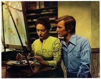 3z747 LOST HORIZON color 11x14 still '72 Ross Hunter, Michael York & Olivia Hussey who is painting