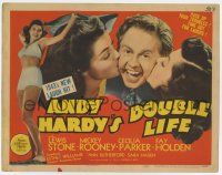 3z189 ANDY HARDY'S DOUBLE LIFE TC '42 Mickey Rooney kissed, sexiest full-length Esther Williams!