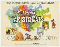 3z195 ARISTOCATS TC '71 Walt Disney feline jazz musical cartoon, great colorful images!