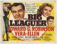 3z214 BIG LEAGUER TC '53 Edward G. Robinson, Vera-Ellen, Robert Aldrich directed, baseball!