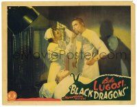 3z067 BLACK DRAGONS LC '42 great image of nurse helping creepy doctor Bela Lugosi operate on guy!