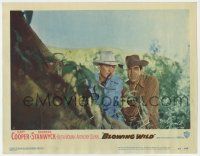 3z552 BLOWING WILD LC #3 '53 worried Anthony Quinn and Gary Cooper holding guns!