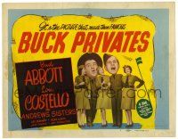 3z224 BUCK PRIVATES TC R48 Abbott & Costello in the picture that made them famous!
