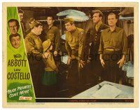 3z561 BUCK PRIVATES COME HOME LC #2 '47 Lou Costello shows Simmons to Pendleton, Porter & Bud Abbott