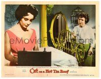 3z575 CAT ON A HOT TIN ROOF LC #8 '58 Judith Anderson gives Elizabeth Taylor marital advice!