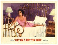 3z576 CAT ON A HOT TIN ROOF LC #8 R66 Elizabeth Taylor as Maggie the Cat turns the bed into a cage!