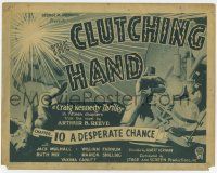 3z033 CLUTCHING HAND chapter 10 TC '36 cool sci-fi serial artwork, A Desperate Chance!