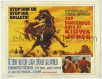 3z244 DANGEROUS DAYS OF KIOWA JONES int'l TC '66 cowboy on horse art, stop him or stop his bullets!