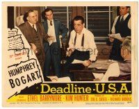 3z611 DEADLINE-U.S.A. LC #5 '52 newspaper editor Humphrey Bogart, best journalism movie ever!