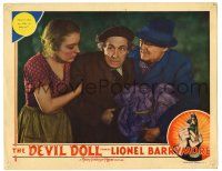 3z614 DEVIL DOLL LC '36 Lionel Barrymore needs to hide because they're after him, Tod Browning!