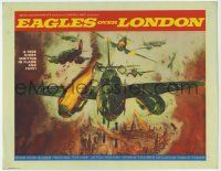 3z254 EAGLES OVER LONDON TC '73 really cool artwork of WWII aerial battle over England!