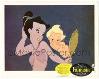 3z631 FANTASIA LC  R63 Disney musical cartoon classic, c/u of centaur girl with mirror & cherub!
