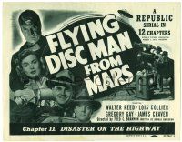 3z039 FLYING DISC MAN FROM MARS chapter 11 TC '50 Republic sci-fi serial, Disaster on the Highway!