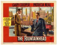 3z642 FOUNTAINHEAD LC #4 '49 Gary Cooper as Howard Roark with Raymond Massey as Gail Wynand!