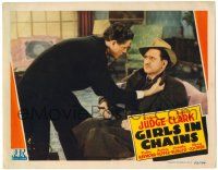 3z655 GIRLS IN CHAINS LC '43 Edgar Ulmer directed, Roger Clark roughs up Clancy Cooper!