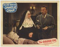 3z659 GOLDEN EYE LC #4 '48 Roland Winters as Charlie Chan & nun Evelyn Brent with bandaged man!