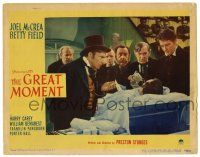 3z669 GREAT MOMENT LC #7 '44 Preston Sturges, dentist Joel McCrea uses anesthesia for first time!