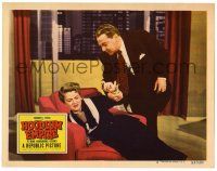3z686 HOODLUM EMPIRE LC #6 '52 great image of Claire Trevor and Luther Adler struggling on chair!