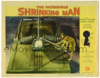 3z005 INCREDIBLE SHRINKING MAN LC #8 '57 great fx image of tiny Grant Williams & mouse trap!