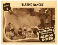 3z713 JUNIOR G-MEN chapter 4 LC '40 The Dead End Kids & Little Tough Guys serial, Blazing Danger!