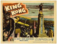 3z113 KING KONG LC #8 R56 classic image of giant ape on Empire State Building, great border art!