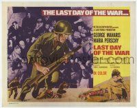 3z336 LAST DAY OF THE WAR TC '69 art of World War II soldier George Maharis!