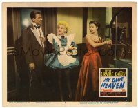 3z796 MY BLUE HEAVEN LC #6 '50 Betty Grable, Dan Dailey, Mitzi Gaynor in her 1st real role!