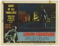 3z134 SNOW CREATURE LC #8 '54 abominable Yeti terrorizes city, abducts women & annihilates men!