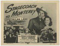 3z431 STAGECOACH TO MONTEREY TC R54 cool cowboy western images of Allan Rocky Lane, Peggy Stewart