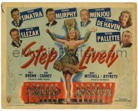3z433 STEP LIVELY TC '44 young Frank Sinatra, George Murphy, Gloria DeHaven, Eugene Pallette