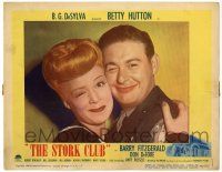 3z908 STORK CLUB LC #6 '45 great winking close up of Don DeFore & pretty Betty Hutton!