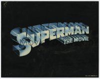 3z052 SUPERMAN TC '78 D.C. Comics classic superhero, cool 3-D title lettering design!