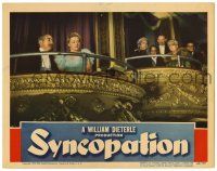 3z914 SYNCOPATION LC '42 Big Band all-stars musical, Adolphe Menjou and Granville in balcony!