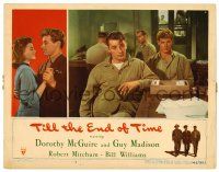 3z942 TILL THE END OF TIME LC #7 '46 Dorothy McGuire, Guy Madison, early Robert Mitchum