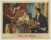 3z970 VIVA LAS VEGAS LC #3 '64 fumbling waiter Elvis Presley messed up sexy Ann-Margret's dinner!
