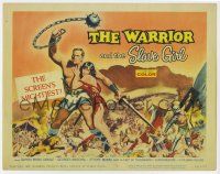 3z480 WARRIOR & THE SLAVE GIRL TC '59 awesome artwork of gladiator & girl, mightiest Italian epic!